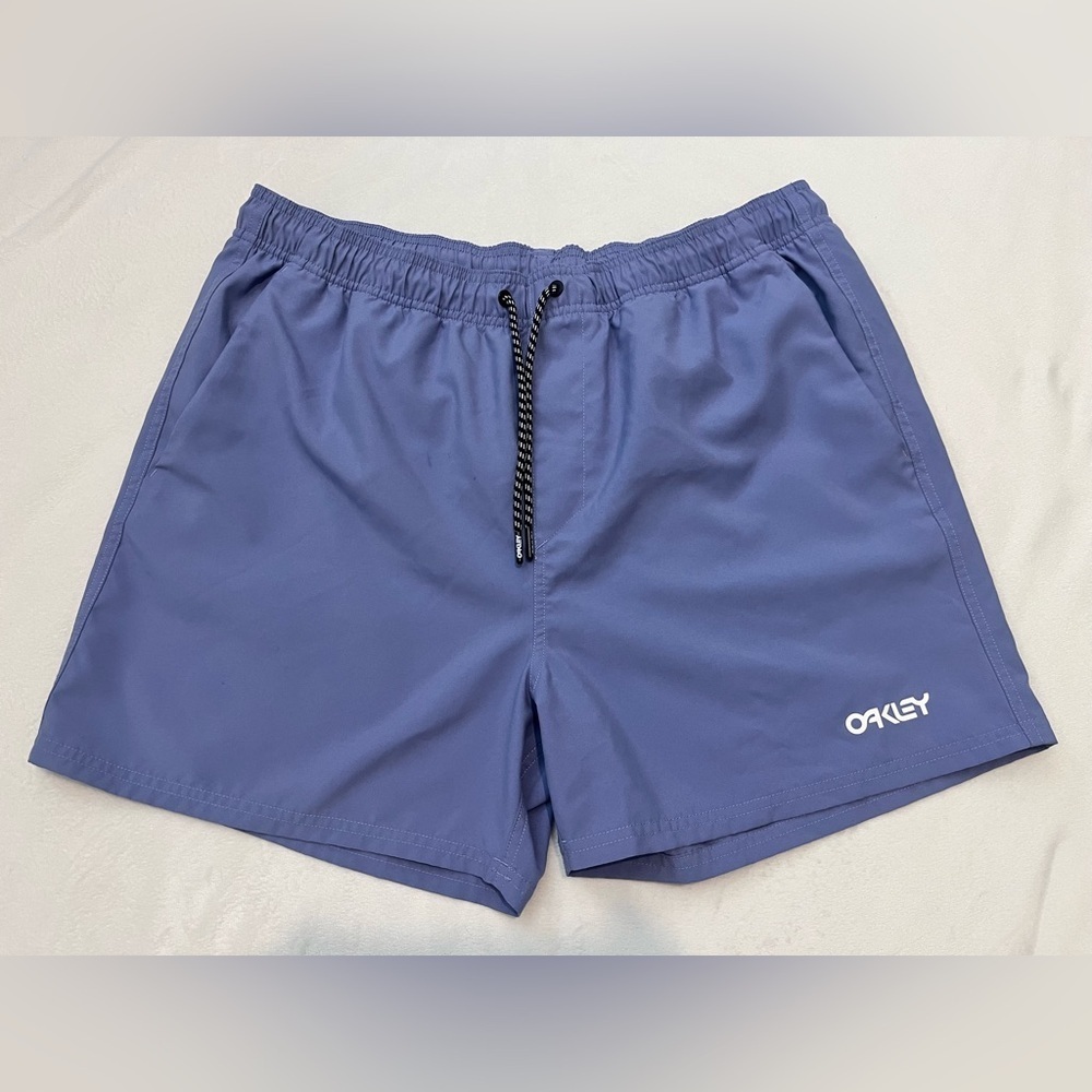 Oakley Hydrolix Regular Fit Men's Purple / Blue Swim Trunks w Pockets Size XL